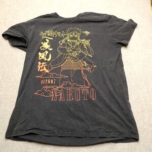 Naruto Shippuden Graphic T-Shirt Black Anime Manga Uzumaki‎ Cartoon 2XL